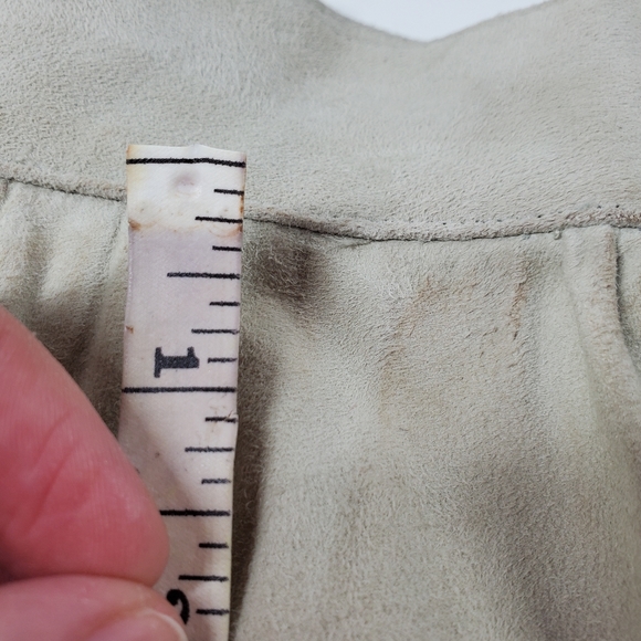 Bergdorf Goodman Calvin Klein Light Sage Green Suede Maxi Skirt - Picture 5 of 12